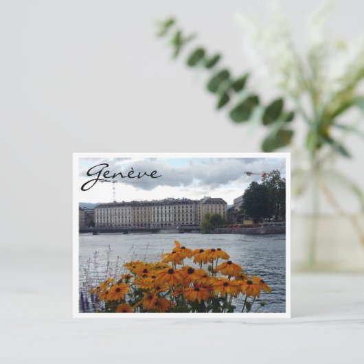 genèeva flafloral briefkaart (Staand voorkant)