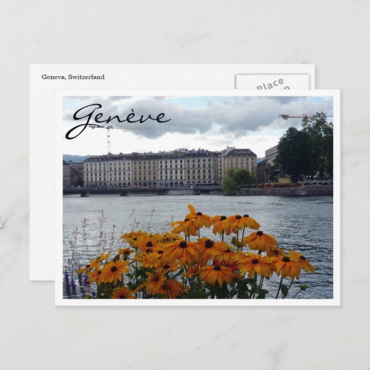 genèeva flafloral briefkaart (Voorkant / Achterkant)
