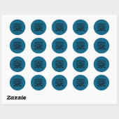 Genegeerd je eerste keer prima grappig sarcastisch ronde sticker (Vel)