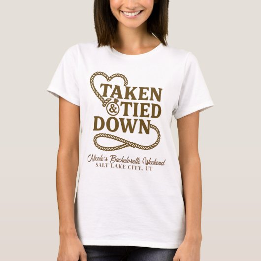 Genegeerd & Vastgebonden Country Western Bachelore T-shirt (Voorkant)