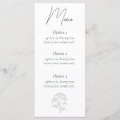 GENEGENHEID | Trouwen Menu (Voorkant)