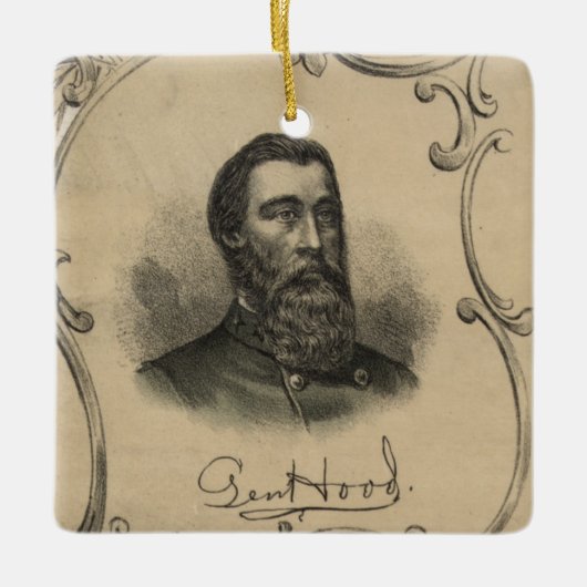 Genera John Bell Hood Keramisch Ornament (Voorkant)