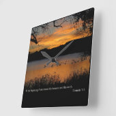 Generaal 1:1 In het begin schiep God Vierkante Klok (Hoek)