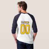 Generaal Adept Sebastian Nemo honkbaluniform T-shirt (Achterkant volledig)