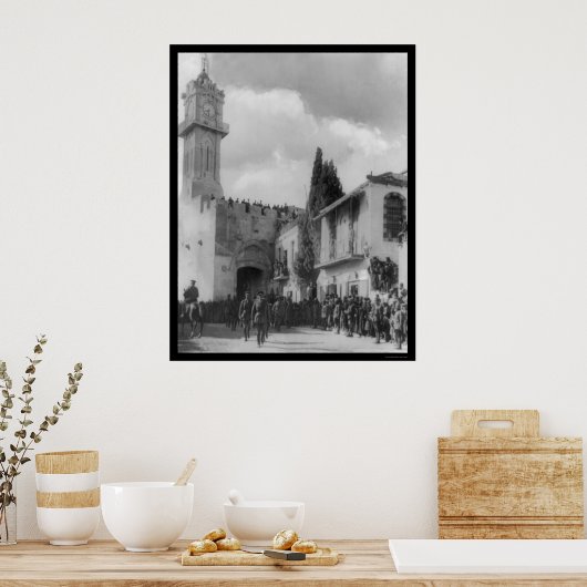 Generaal Allenby in Jerusalem 1917 Poster (Keuken)