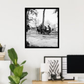 Generaal Ambrose E. Burnside en Matthew Brady 1863 Poster (Thuiskantoor)