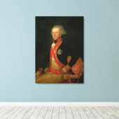 Generaal Antonio Ricardos c.1793-94 Canvas Afdruk (Insitu (Houten vloer))
