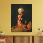 Generaal Antonio Ricardos c.1793-94 Canvas Afdruk (Insitu (Woonkamer))
