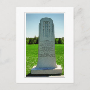 Generaal Barnard Bee Monument Briefkaart