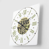 Generaal bij het Shib Leger Roman Numeral Vierkante Klok (Hoek)