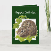Generaal Birthday Bunny Rabbit voor iemand speciaa Kaart (Voorkant)
