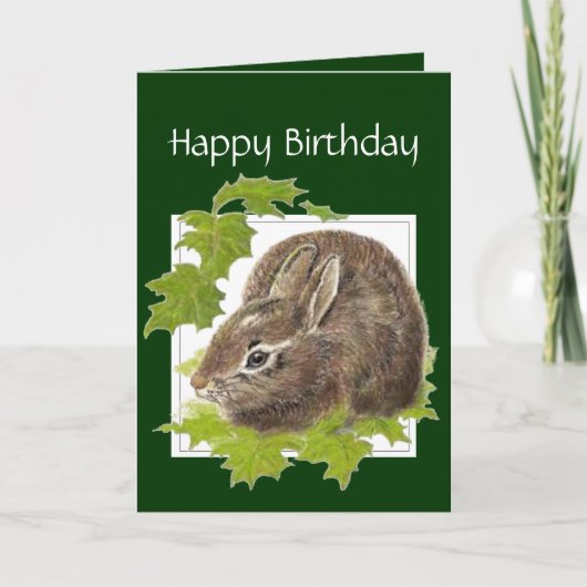Generaal Birthday Bunny Rabbit voor iemand speciaa Kaart (Voorkant)