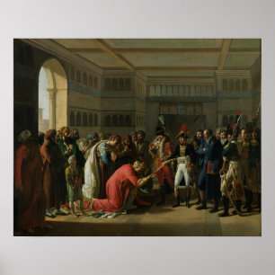 Generaal Bonaparte Het zwaard geven aan de Poster