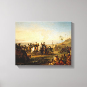 Generaal Bonaparte naar de fonteinen van Canvas Afdruk