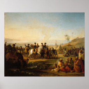 Generaal Bonaparte naar de fonteinen van Poster