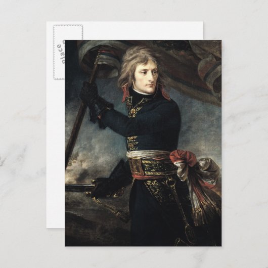 Generaal Bonaparte op de brug in Arcole Briefkaart (Voorkant / Achterkant)