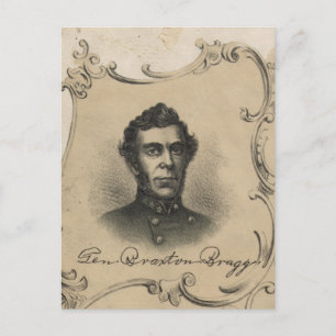 Generaal Braxton Bragg Briefkaart