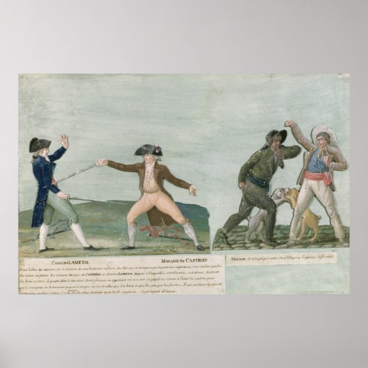 Generaal Charles Lameth en Charles Eugene Poster (Voorkant)