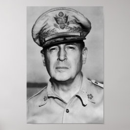 Generaal Douglas MacArthur Portrait Poster