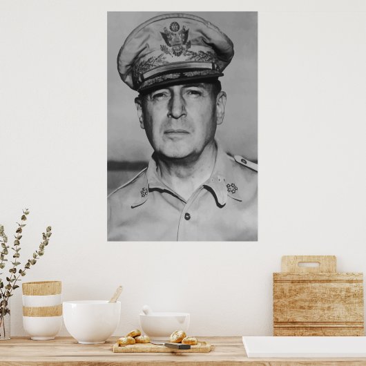 Generaal Douglas MacArthur Poster (Keuken)