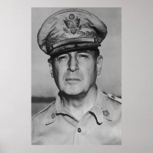 Generaal Douglas MacArthur Poster