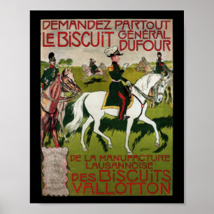 Generaal Dufour Flour le Biskaje 1899 Poster