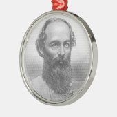Generaal Edmund Kirby Smith Metalen Ornament (Links)