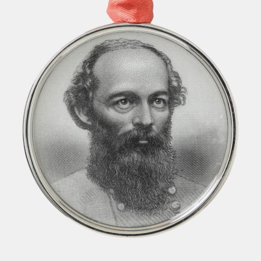 Generaal Edmund Kirby Smith Metalen Ornament (Voorkant)