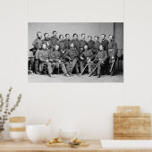 Generaal Frank Blair en Personeel Poster (Keuken)