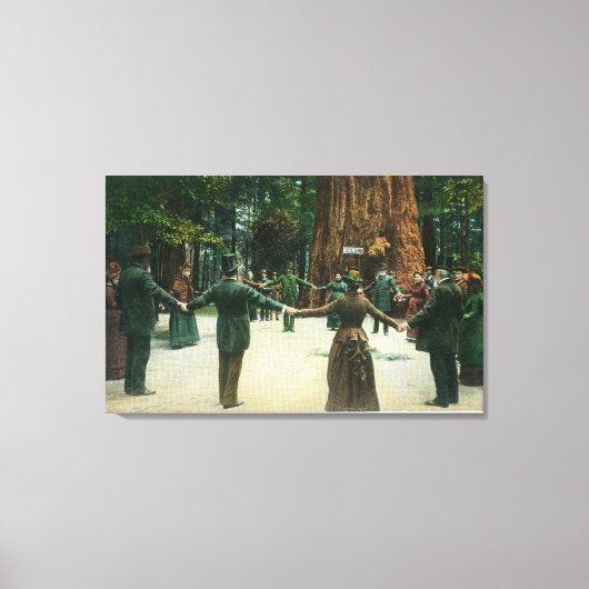 Generaal Fremont die de omtrek van een Canvas Afdruk (Voorkant)