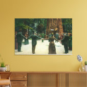 Generaal Fremont die de omtrek van een Canvas Afdruk (Insitu (Woonkamer))