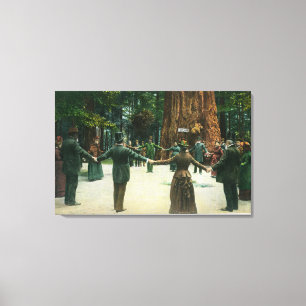 Generaal Fremont die de omtrek van een Canvas Afdruk