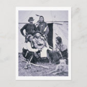 Generaal George A. Custer (1839-76) met zijn India Briefkaart (Voorkant)