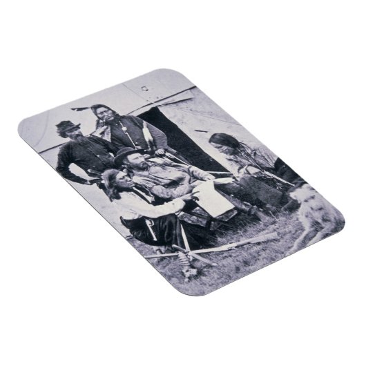 Generaal George A. Custer (1839-76) met zijn India Magneet (Rechterzijde)