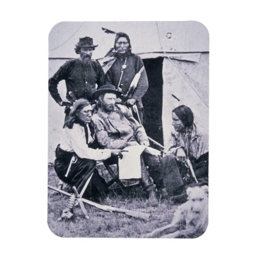 Generaal George A. Custer (1839-76) met zijn India Magneet (Verticaal)