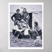 Generaal George A. Custer (1839-76) met zijn India Poster (Voorkant)