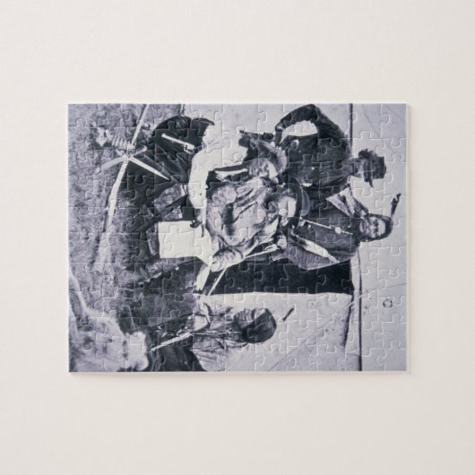 Generaal George A. Custer (1839-76) met zijn Indië Legpuzzel (Horizontaal)