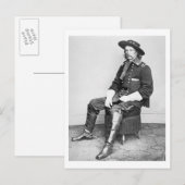 Generaal George A. Custer (foto) Briefkaart (Voorkant / Achterkant)