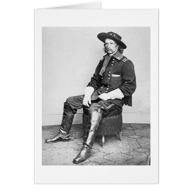 Generaal George A. Custer (foto van B/W) (Voorkant)