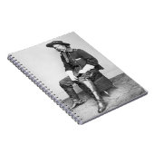 Generaal George A. Custer (foto van B/W) Notitieboek (Rechterzijde)