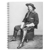 Generaal George A. Custer (foto van B/W) Notitieboek (Voorkant)