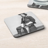 Generaal George A. Custer (foto van B/W) Onderzetter (Linkerzijde)