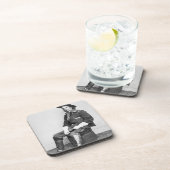 Generaal George A. Custer (foto van B/W) Onderzetter (Rechterzijde)