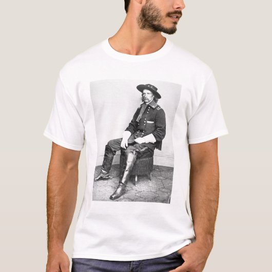 Generaal George A. Custer (foto van B/W) T-shirt (Voorkant)
