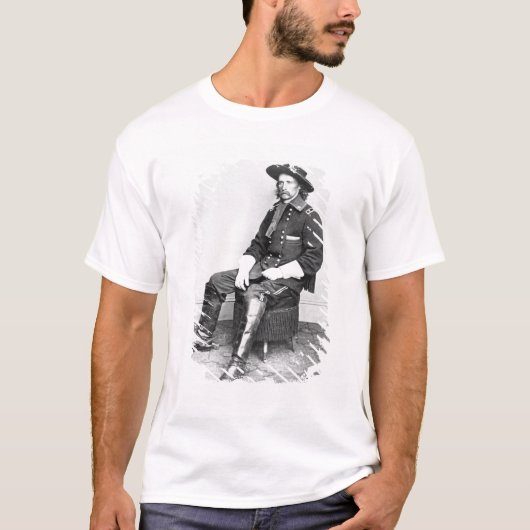 Generaal George A. Custer (foto van B/W) T-shirt (Voorkant)