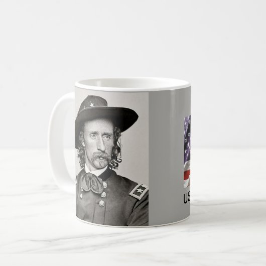 Generaal George Armstrong Custer 7th Cavalry Mok (Voorkant links)