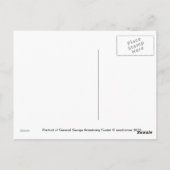Generaal George Armstrong Custer Briefkaart (Achterkant)