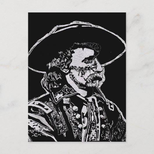 Generaal George Armstrong Custer Briefkaart (Voorkant)