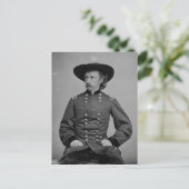 Generaal George Armstrong Custer door Mathew Brady Briefkaart (Staand voorkant)