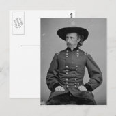 Generaal George Armstrong Custer door Mathew Brady Briefkaart (Voorkant / Achterkant)
